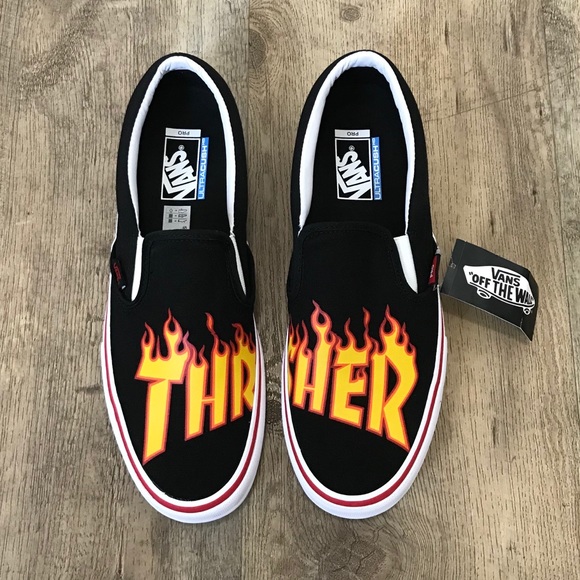 mens thrasher vans
